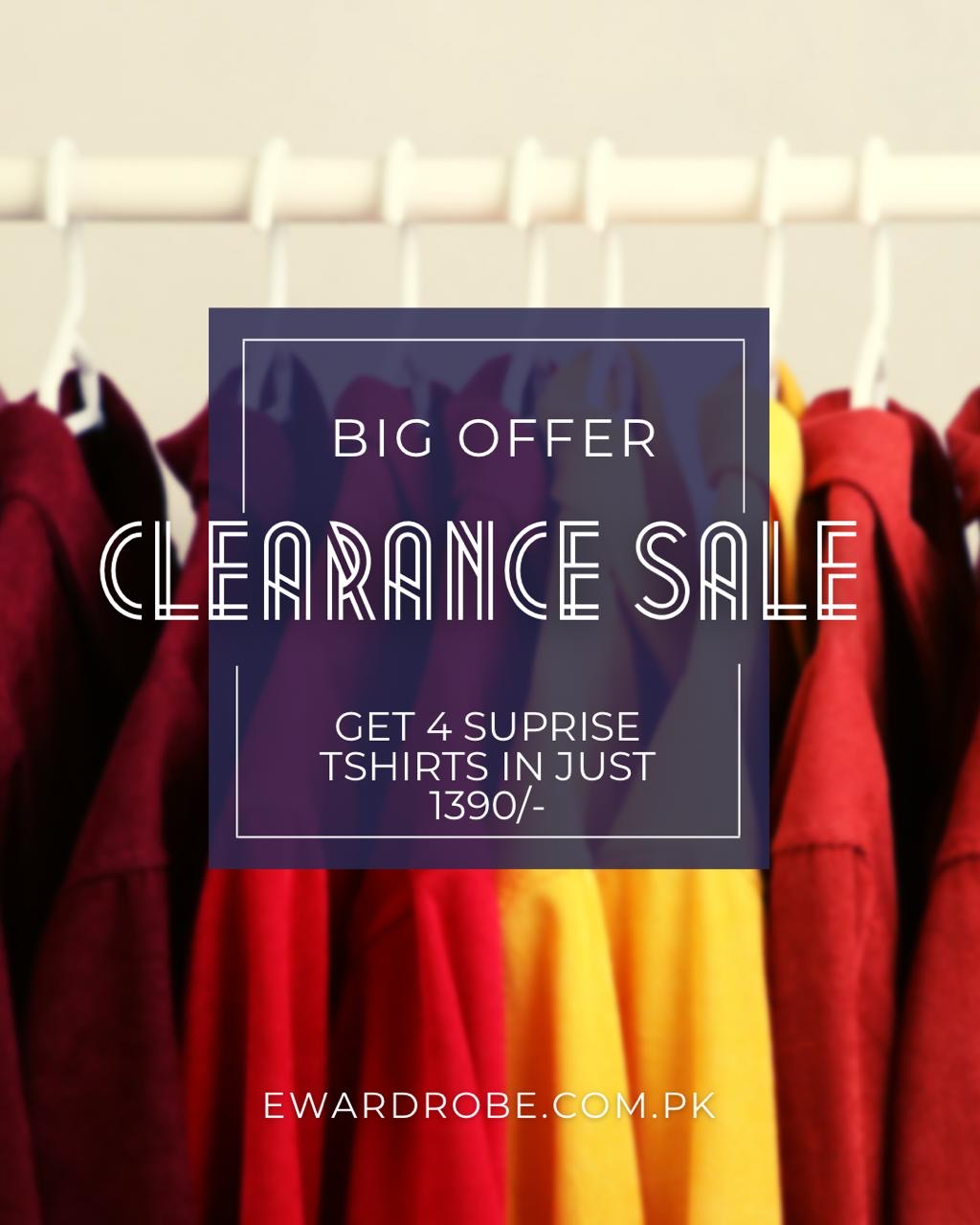 SALE SURPRISE TSHIRTS (pack of 4)