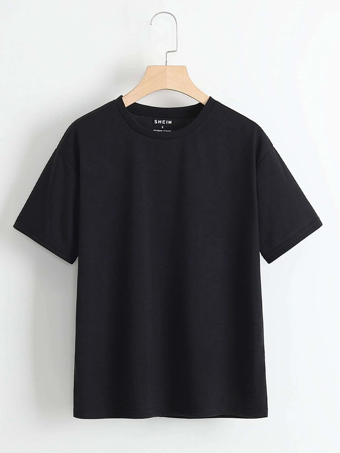 PLAIN BLACK TSHIRT