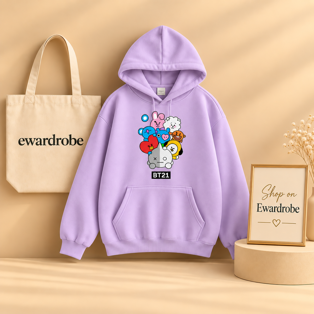 Colorful BT21 Hoodie