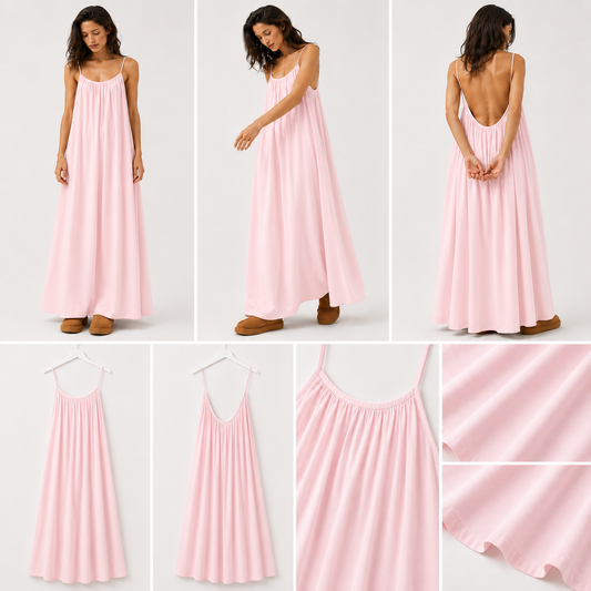 BACKLESS FLOW MEXY DRESS