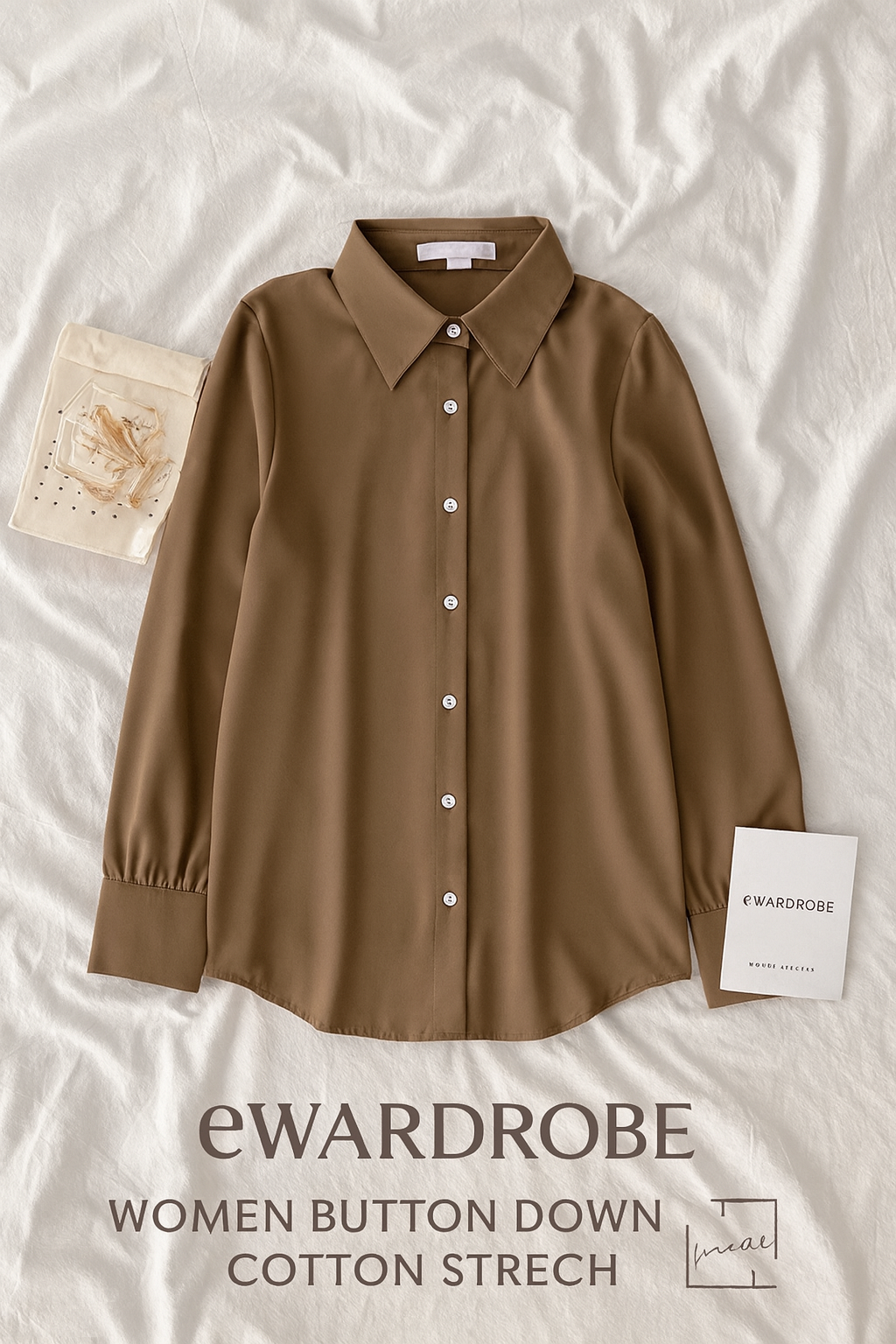 BROWN BUTTON DOWN SHIRT