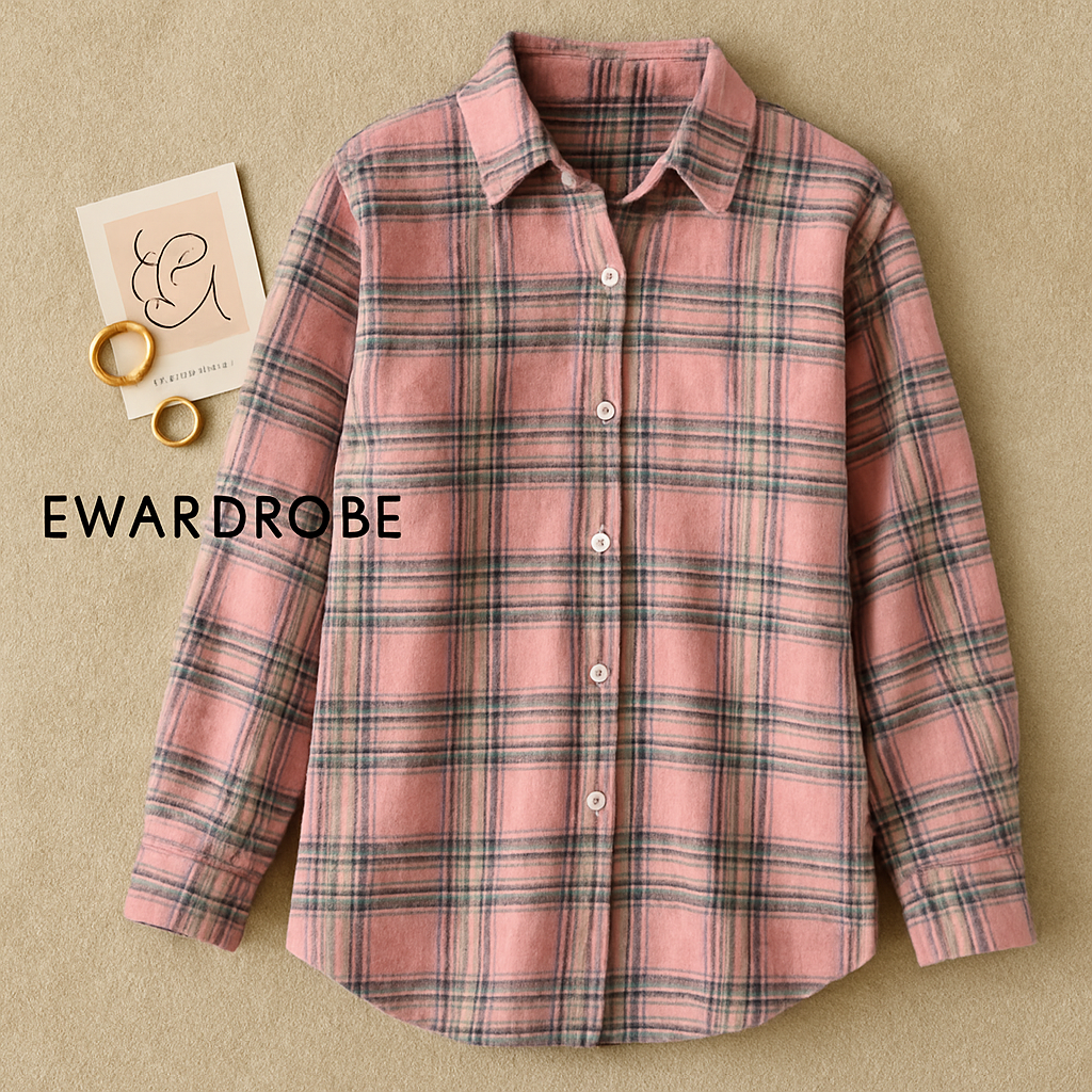 PINK BLACK CHECK SHIRT