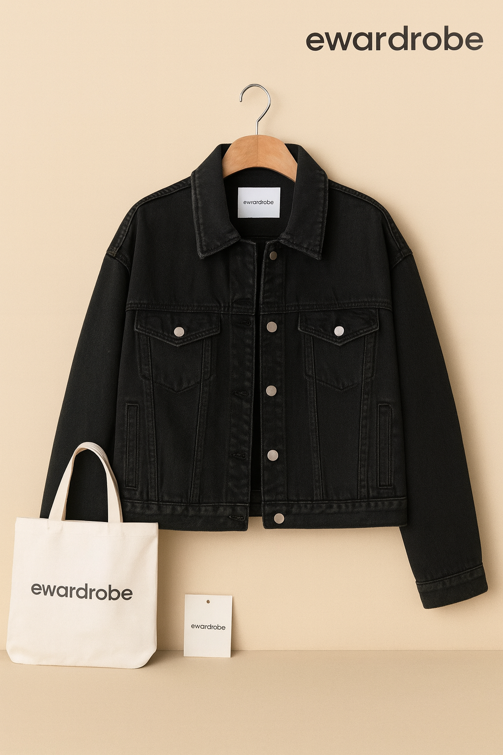 BLACK DENIM JACKET