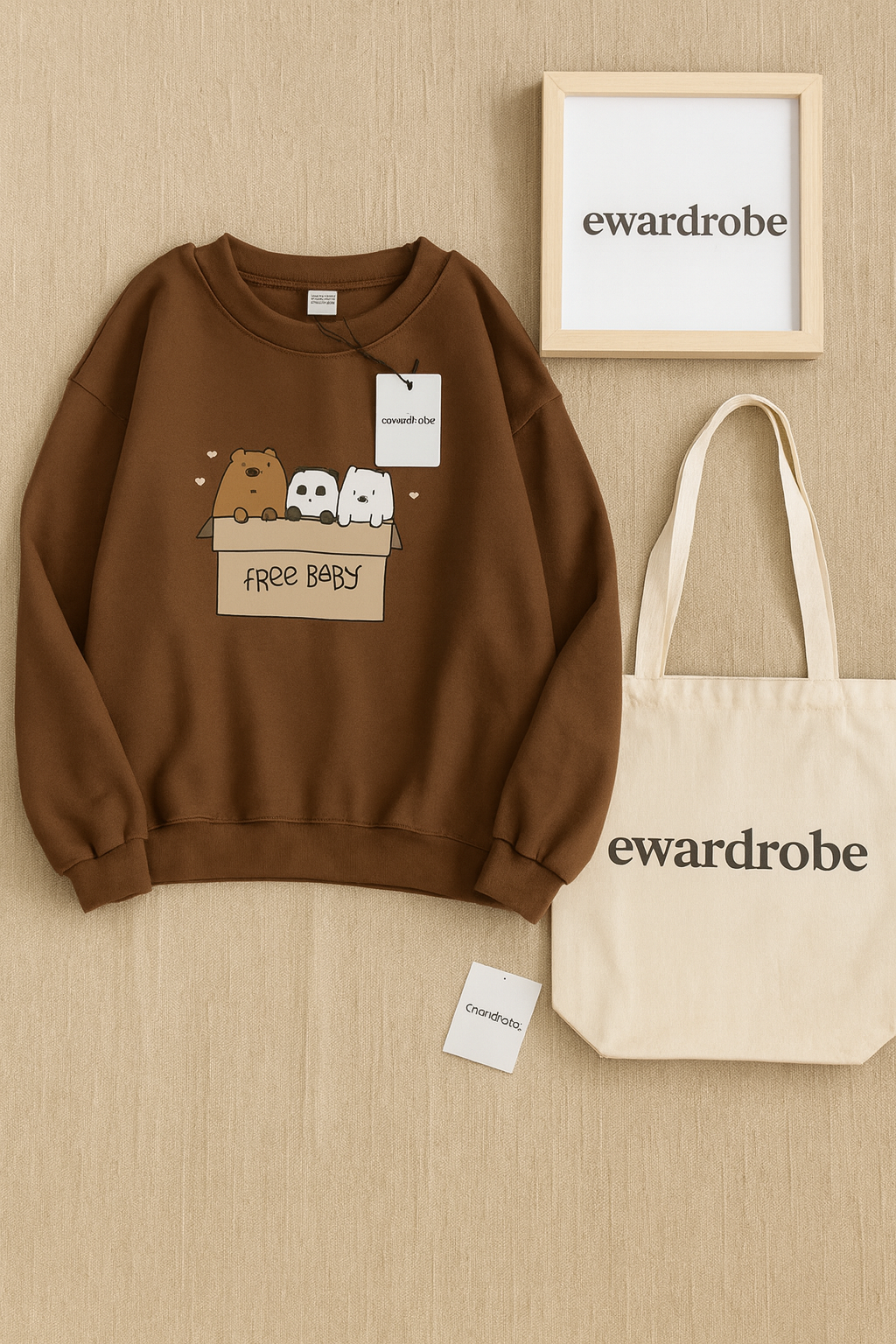 FREE BEAR BROWN SWEATSHIRT