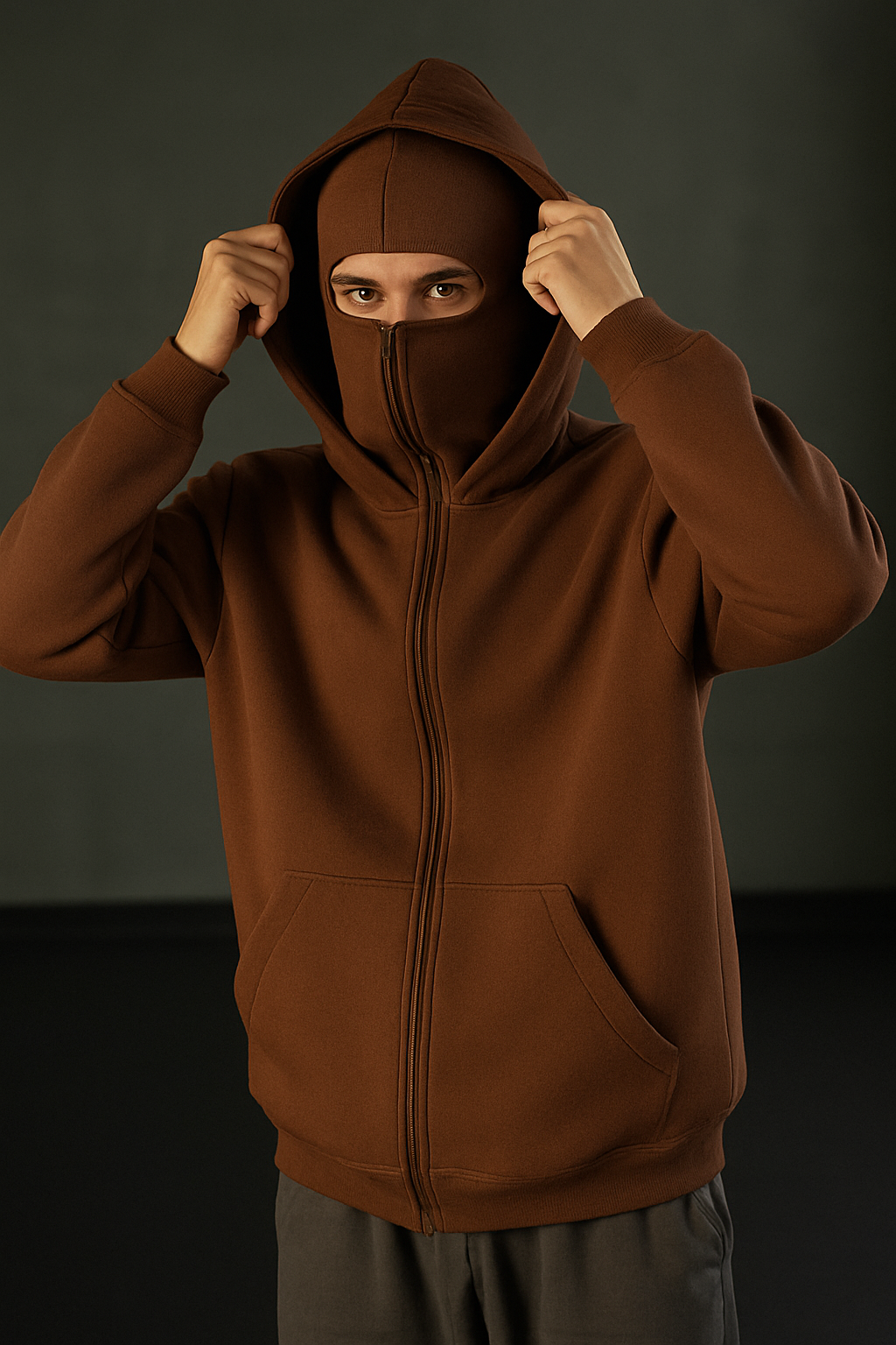 NINJA BROWN HOODIE