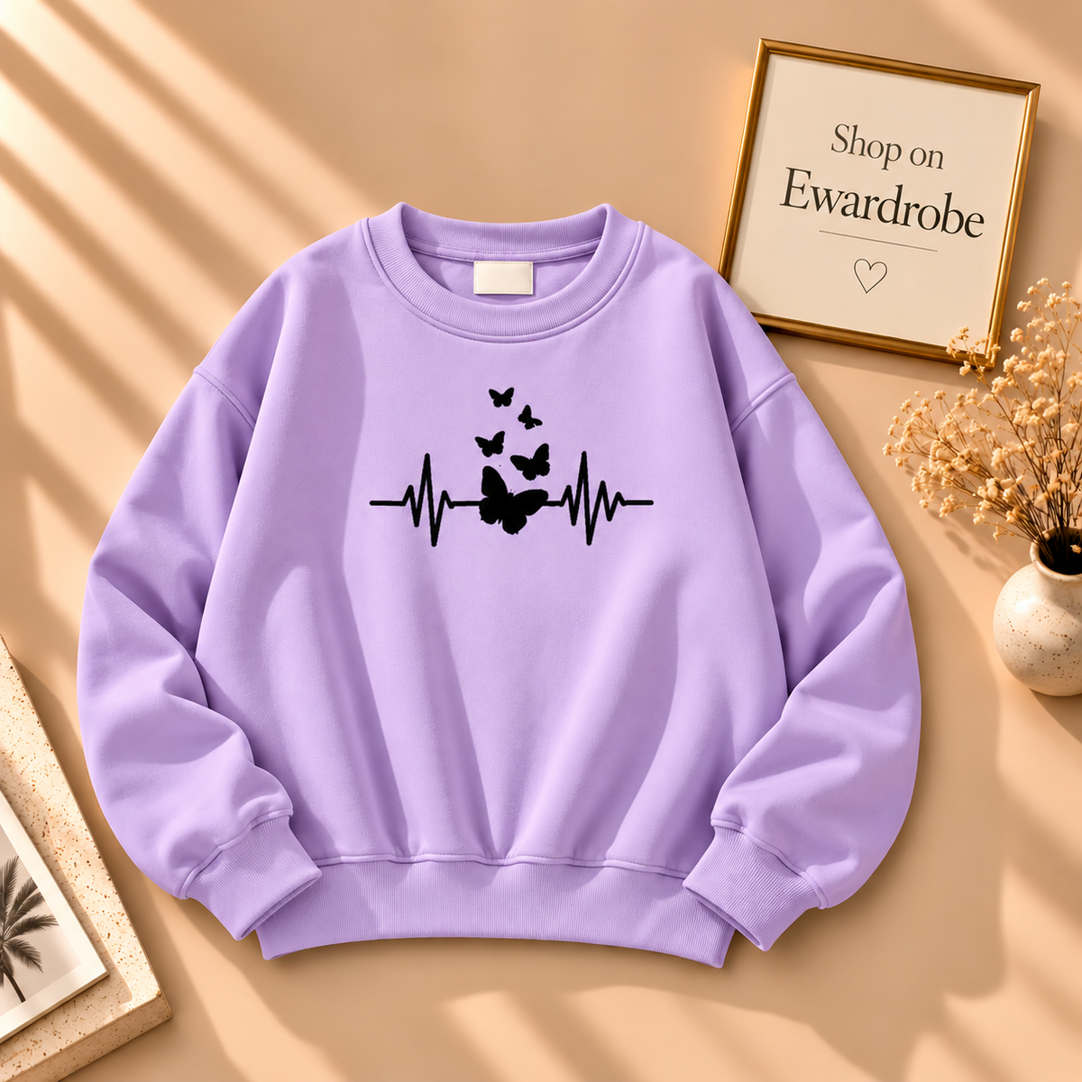 Butterfly Heart Beat Sweatshirt