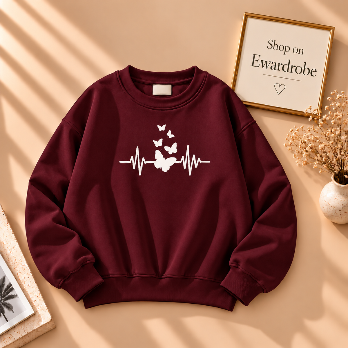 Butterfly Heart Beat Sweatshirt
