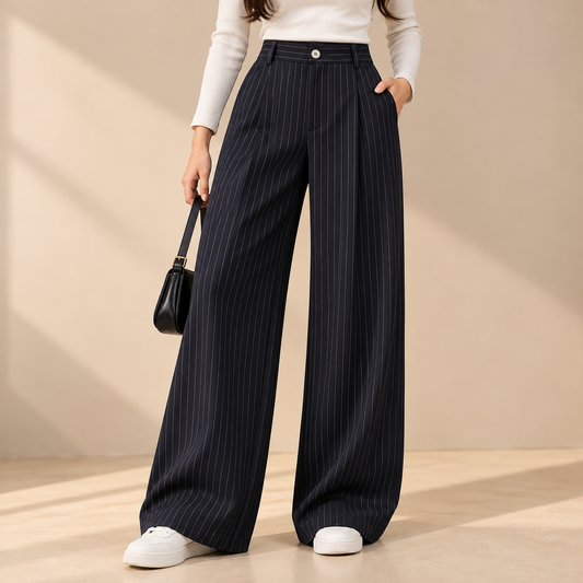 White Lining Formal Pant