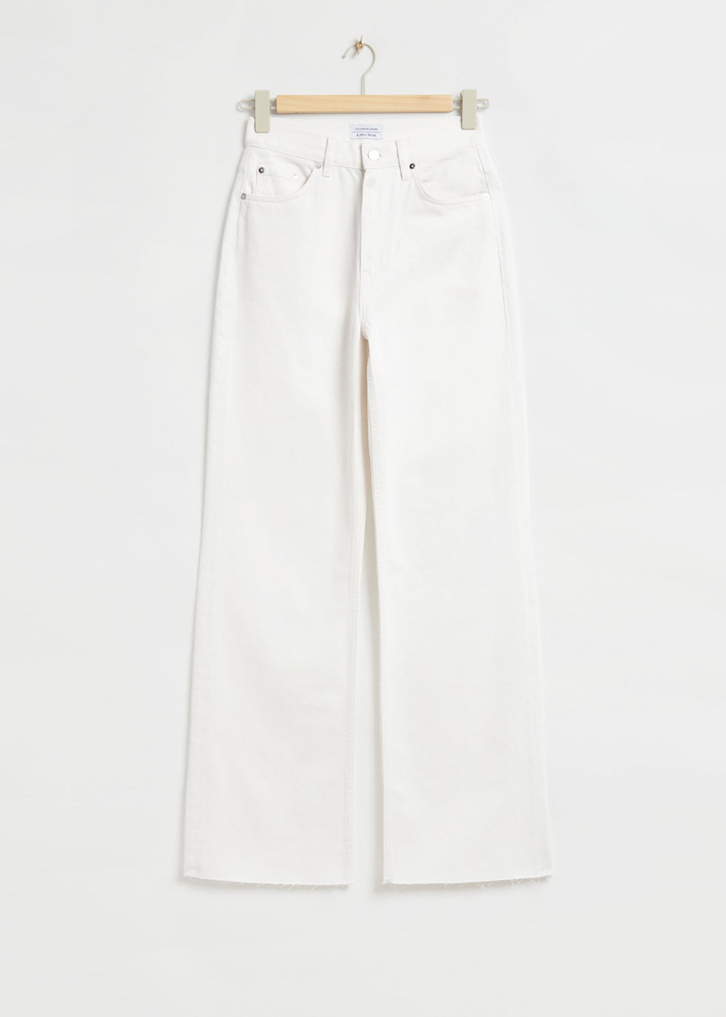 WHITE WIDE LEG JEANS