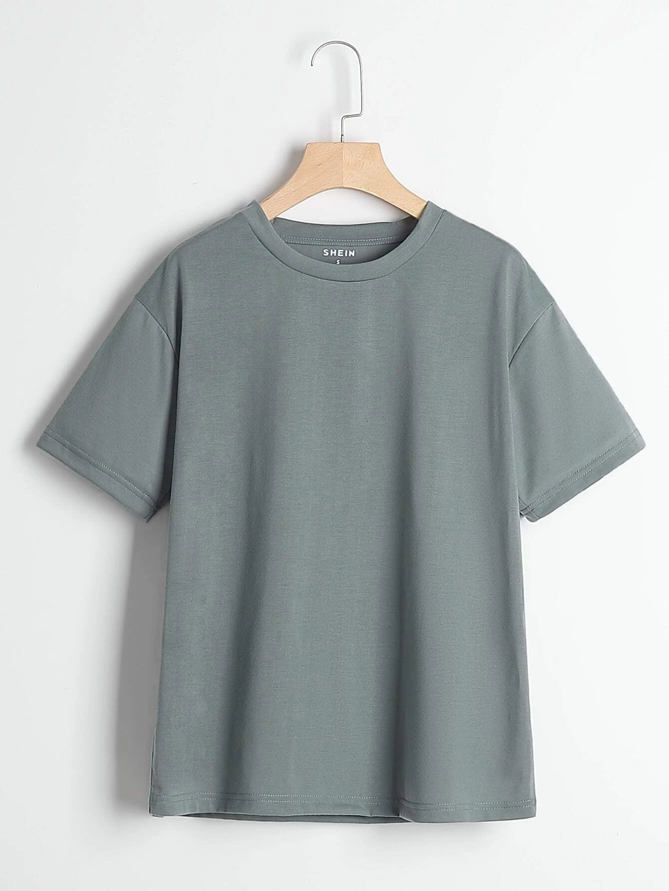 HEATHER GREY PLAIN TSHIRT
