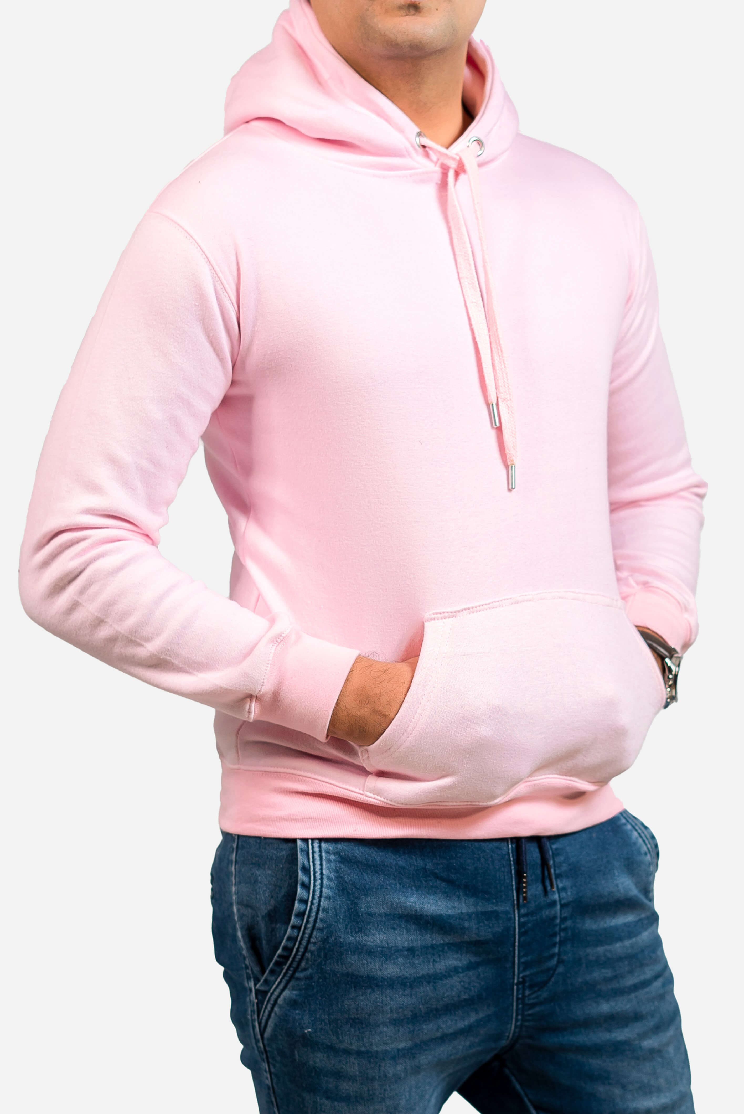 Basic Lt. Pink Hoodie Men Ewardrobe