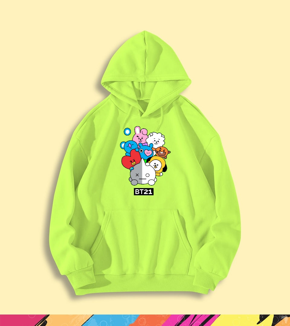 COLORFUL BT21 HOODIE - teehoodie.co
