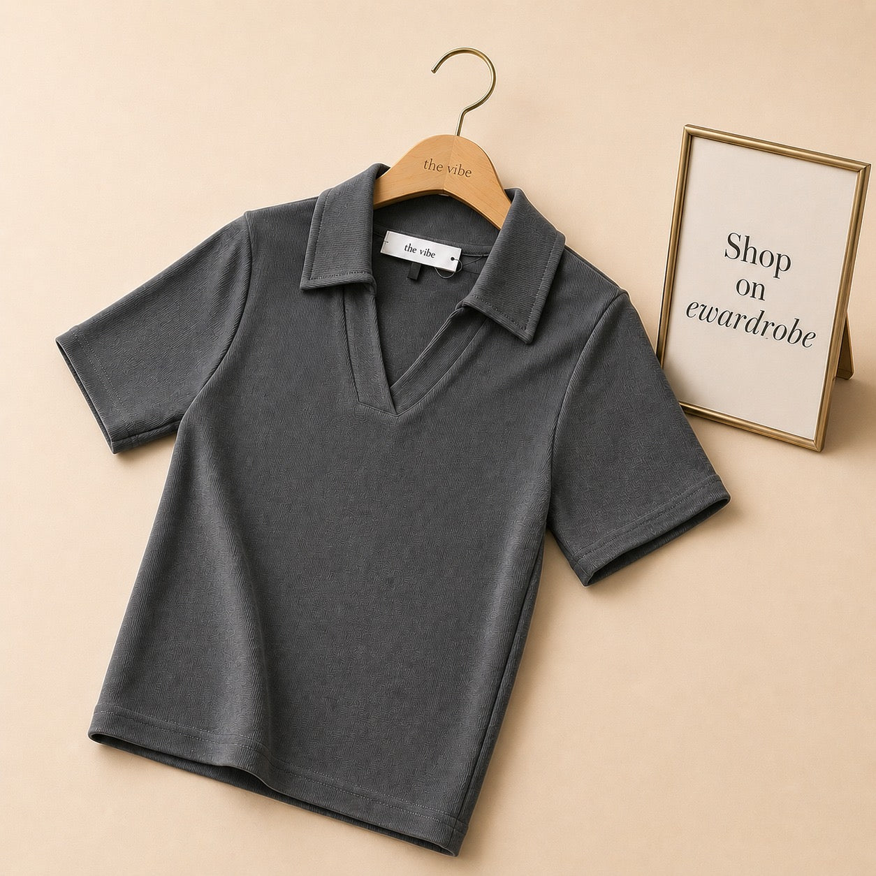 CROP POLO TSHIRT