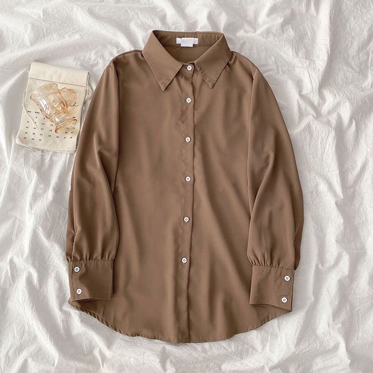 BROWN BUTTON DOWN SHIRT