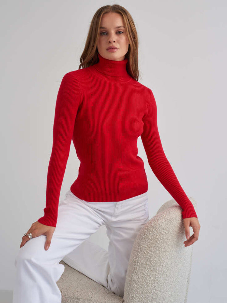 Red High Neck