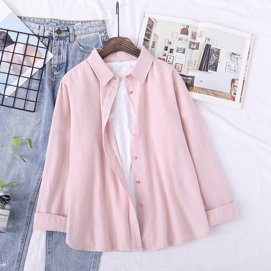 PINK BUTTON DOWN SHIRT WITH INNER