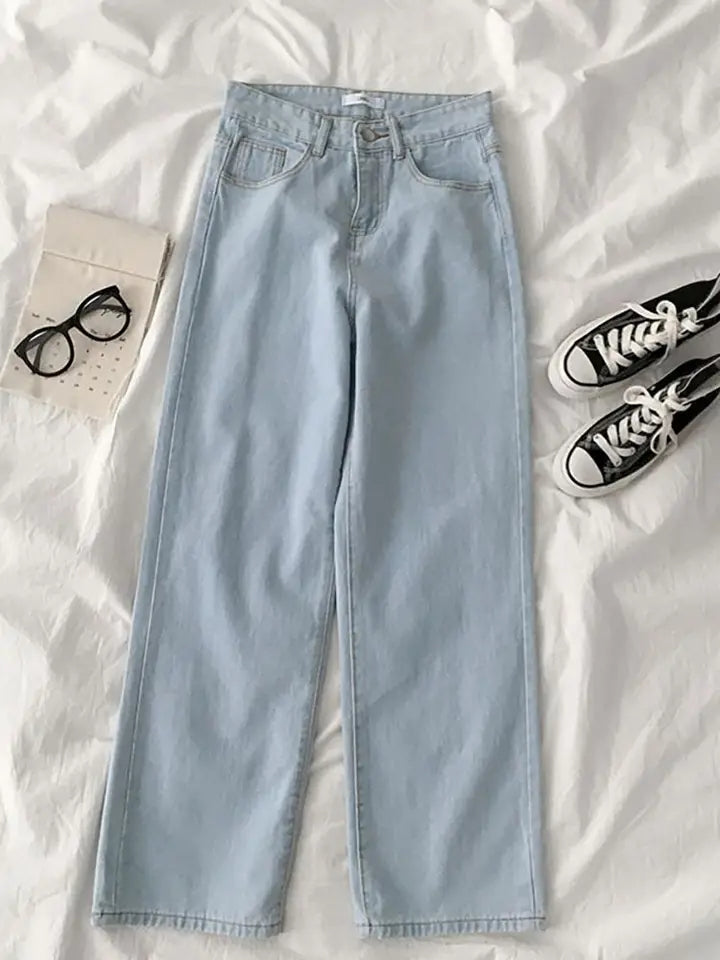 ICE BLUE WIDE LEG JEANS