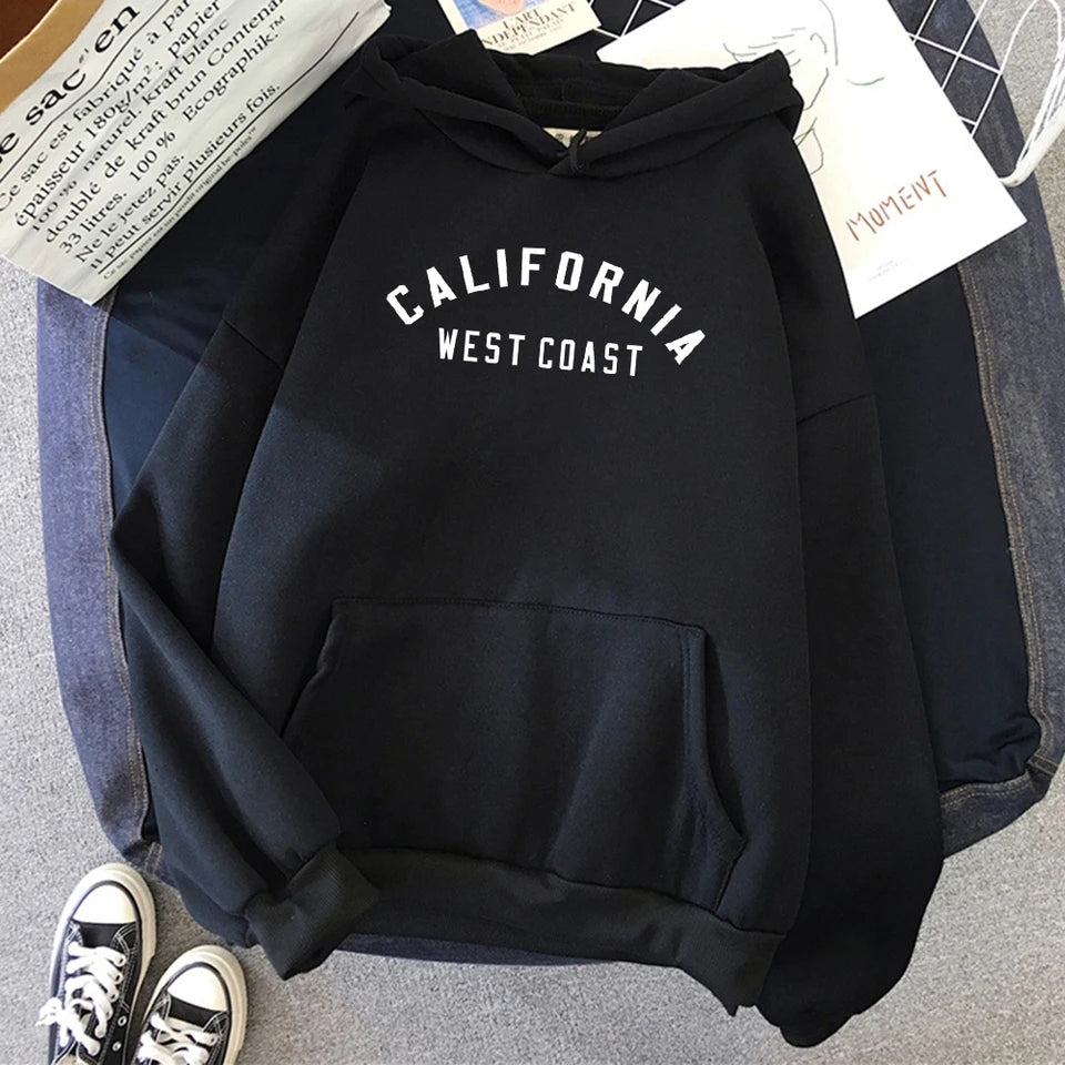 BLACK HOODIE CALIFORNIA