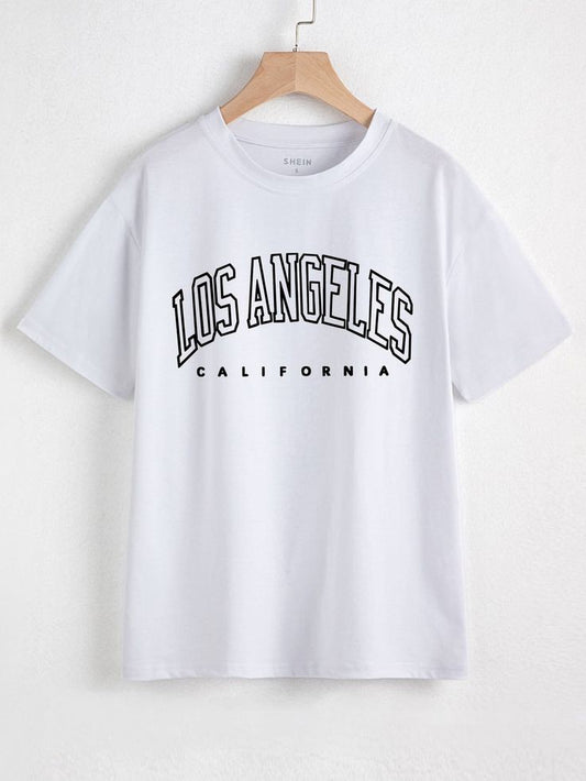 WHITE TSHIRT LOS ANGLES