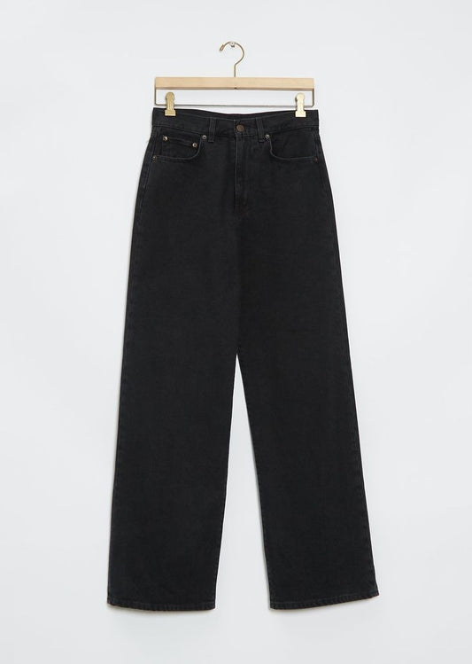 BLACK WIDE LEG JEANS