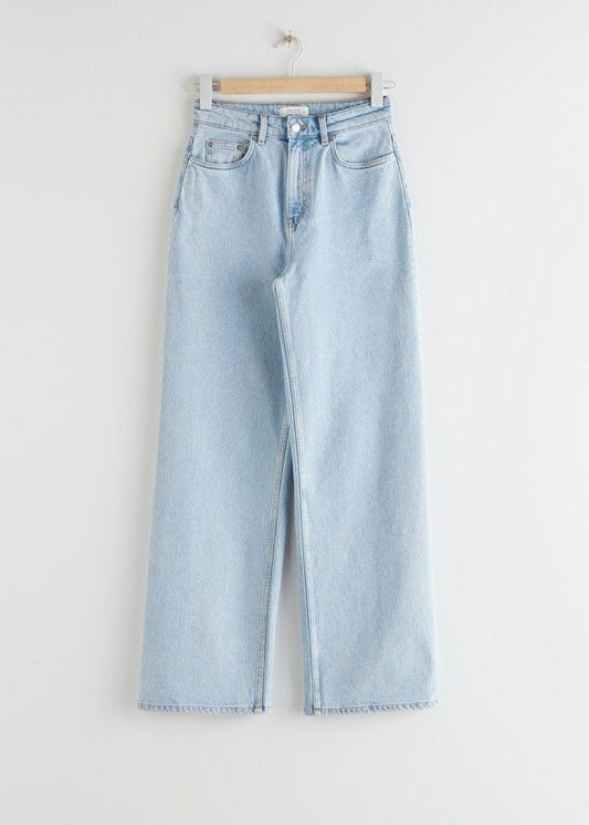 ICE BLUE WIDE LEG JEANS