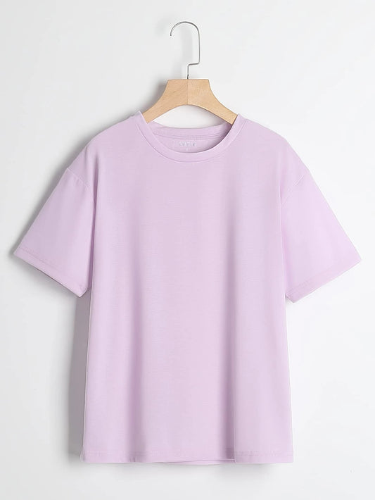 LILAC PLAIN TSHIRT