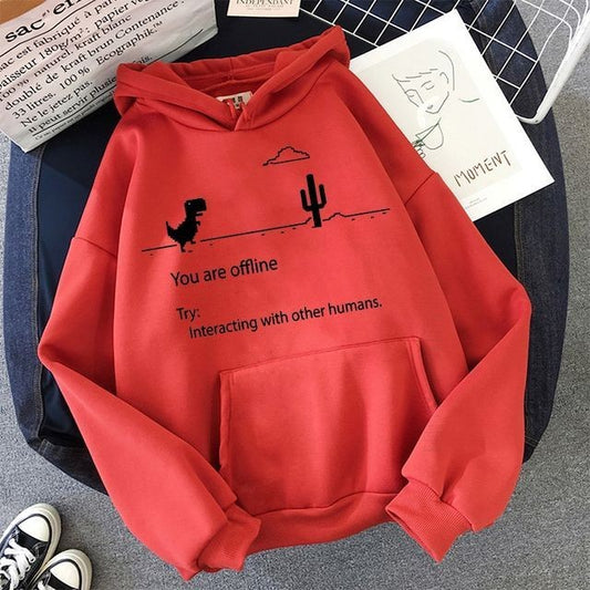 RED OFFLINE HOODIE