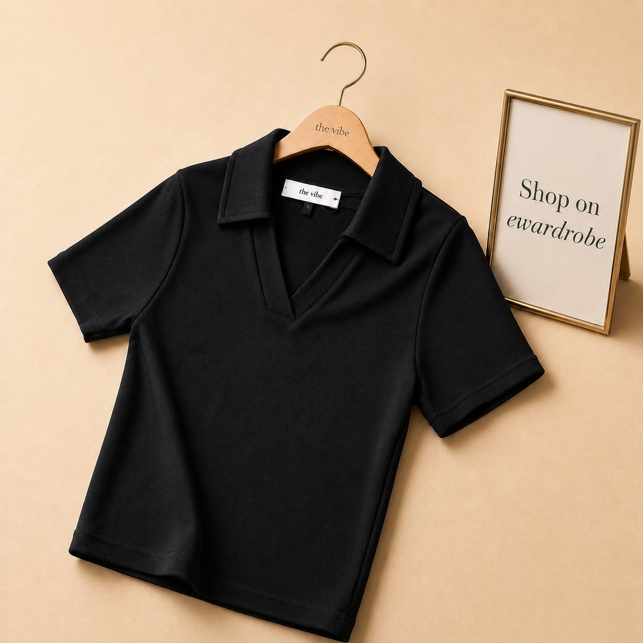 CROP POLO TSHIRT