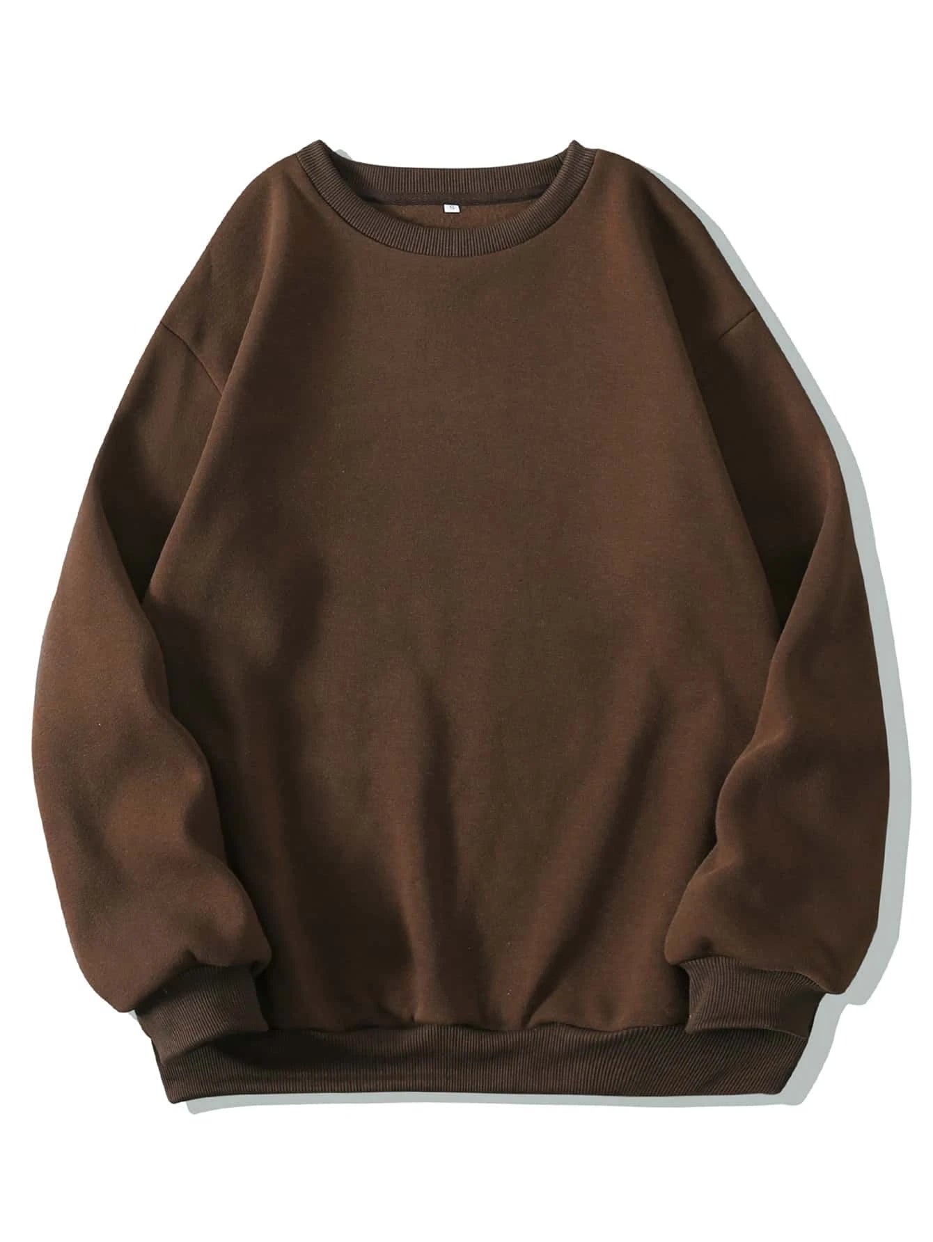 PLAIN BROWN SWEATSHIRT