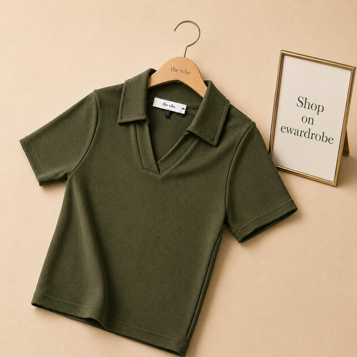 CROP POLO TSHIRT