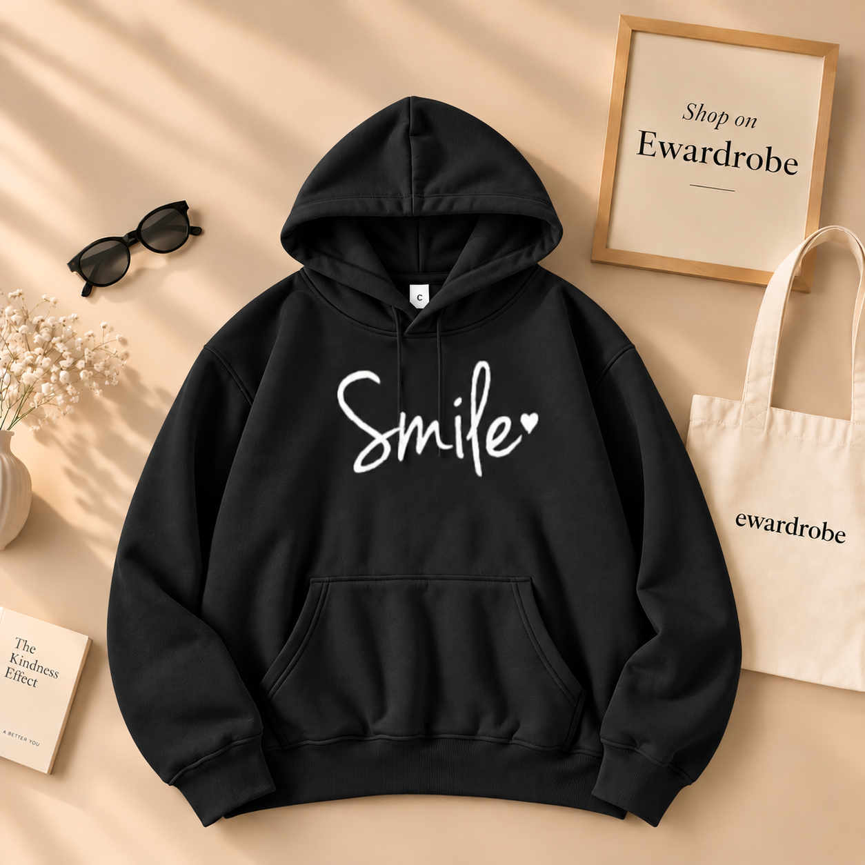 Smile Printed Hoodie
