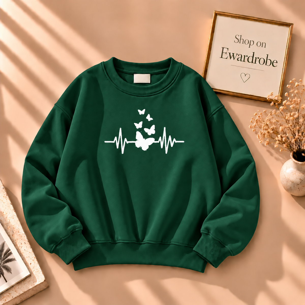 Butterfly Heart Beat Sweatshirt