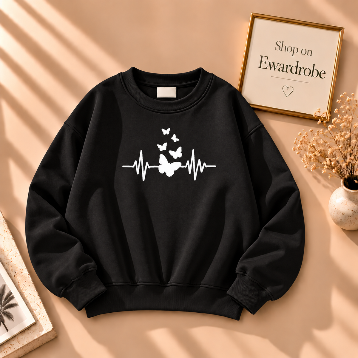 Butterfly Heart Beat Sweatshirt