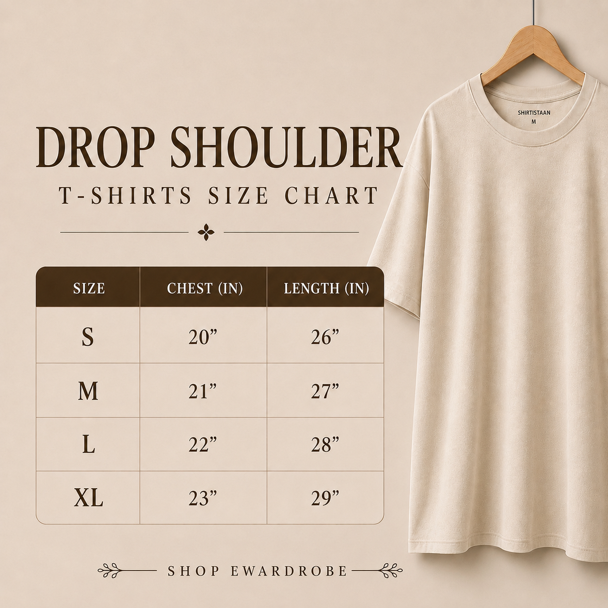 DARK GREEN DROP SHOULDER TSHIRT WITH BEIGE CARGO TROUSER
