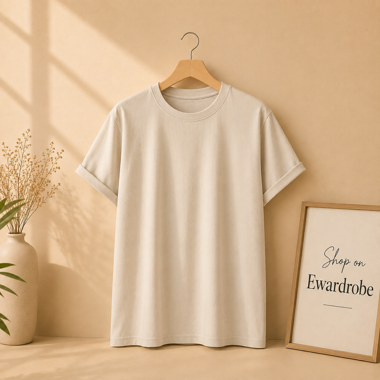 PLAIN BEIGE TSHIRT