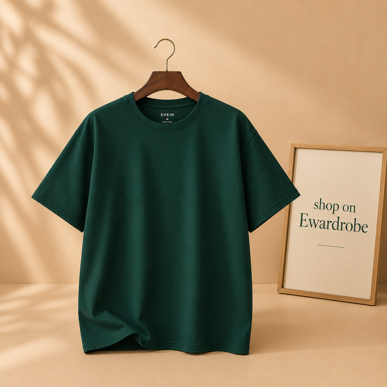 BOTTLE GREEN TSHIRT PLAIN