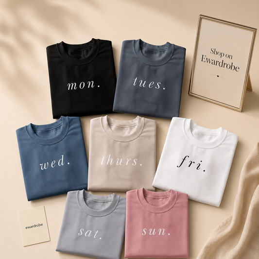 WEEK DAYS PACK OF 7 TSHIRTS