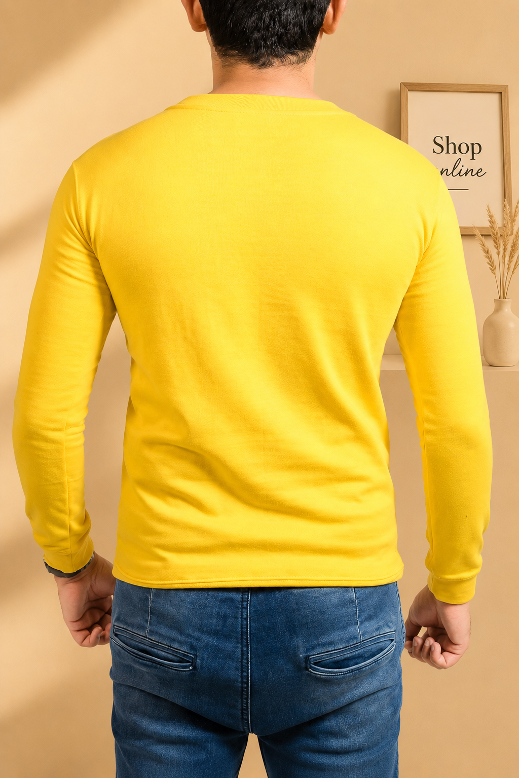 Basic Yellow Sweatshirt // Men
