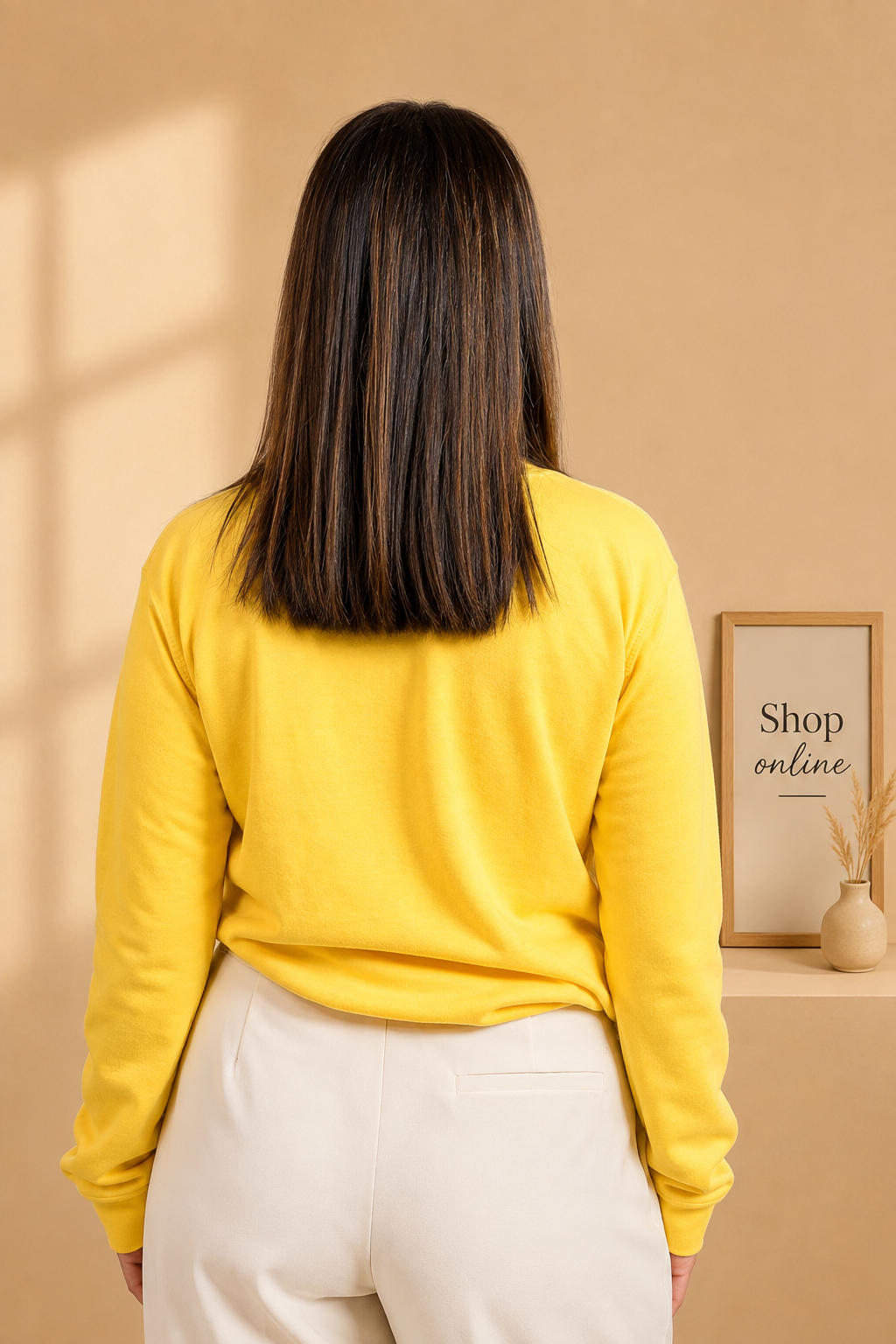 Basic Yellow Sweatshirt // Women