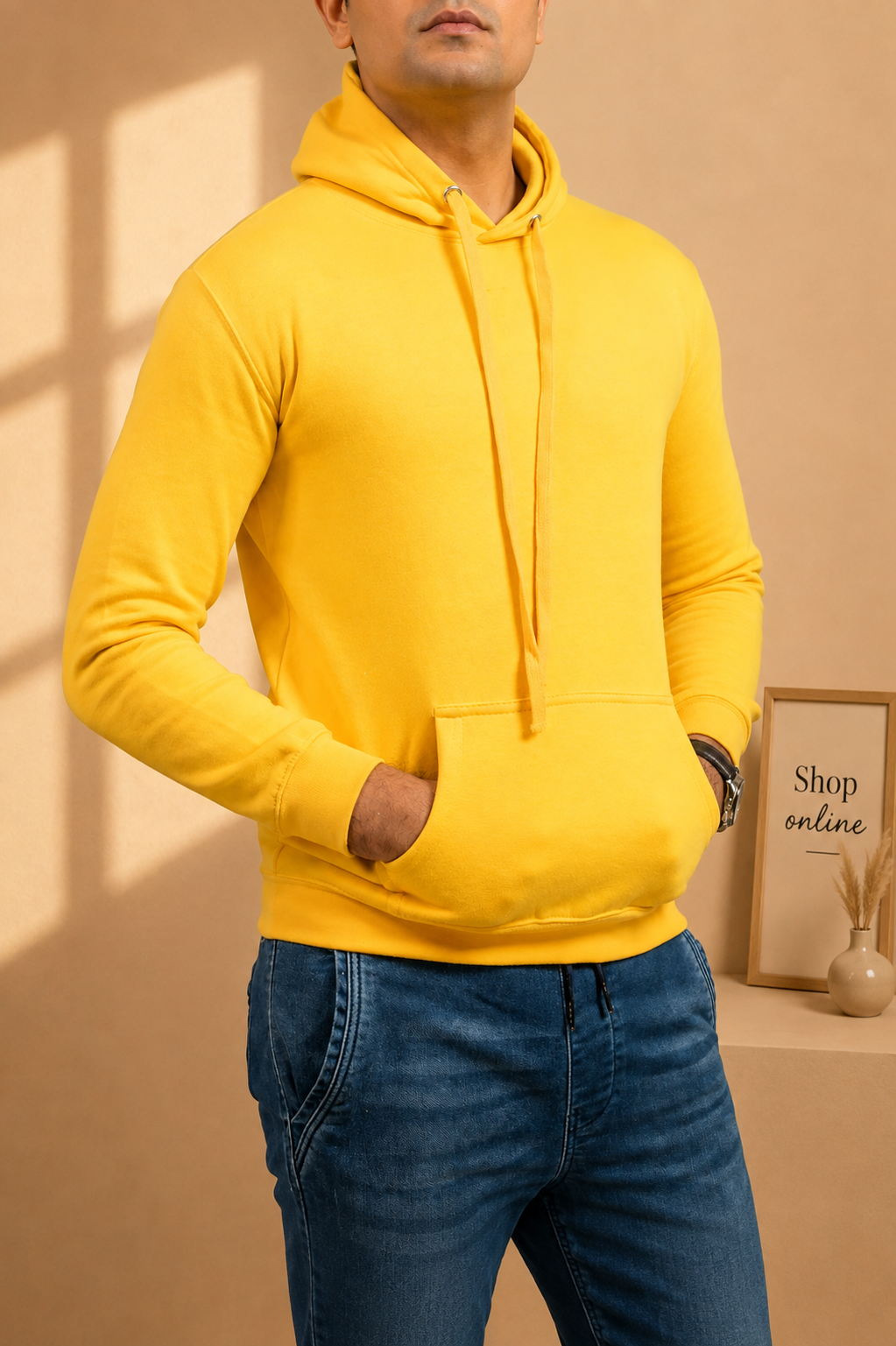 Basic Yellow Hoodie // Men