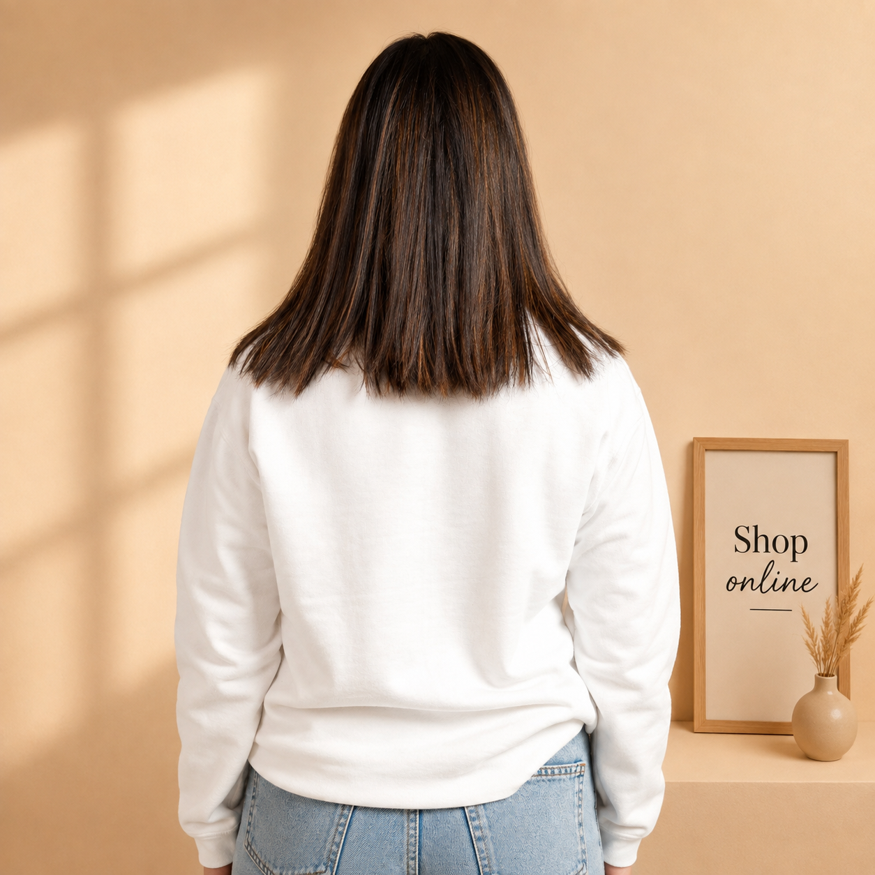 Basic White Sweatshirt // Women
