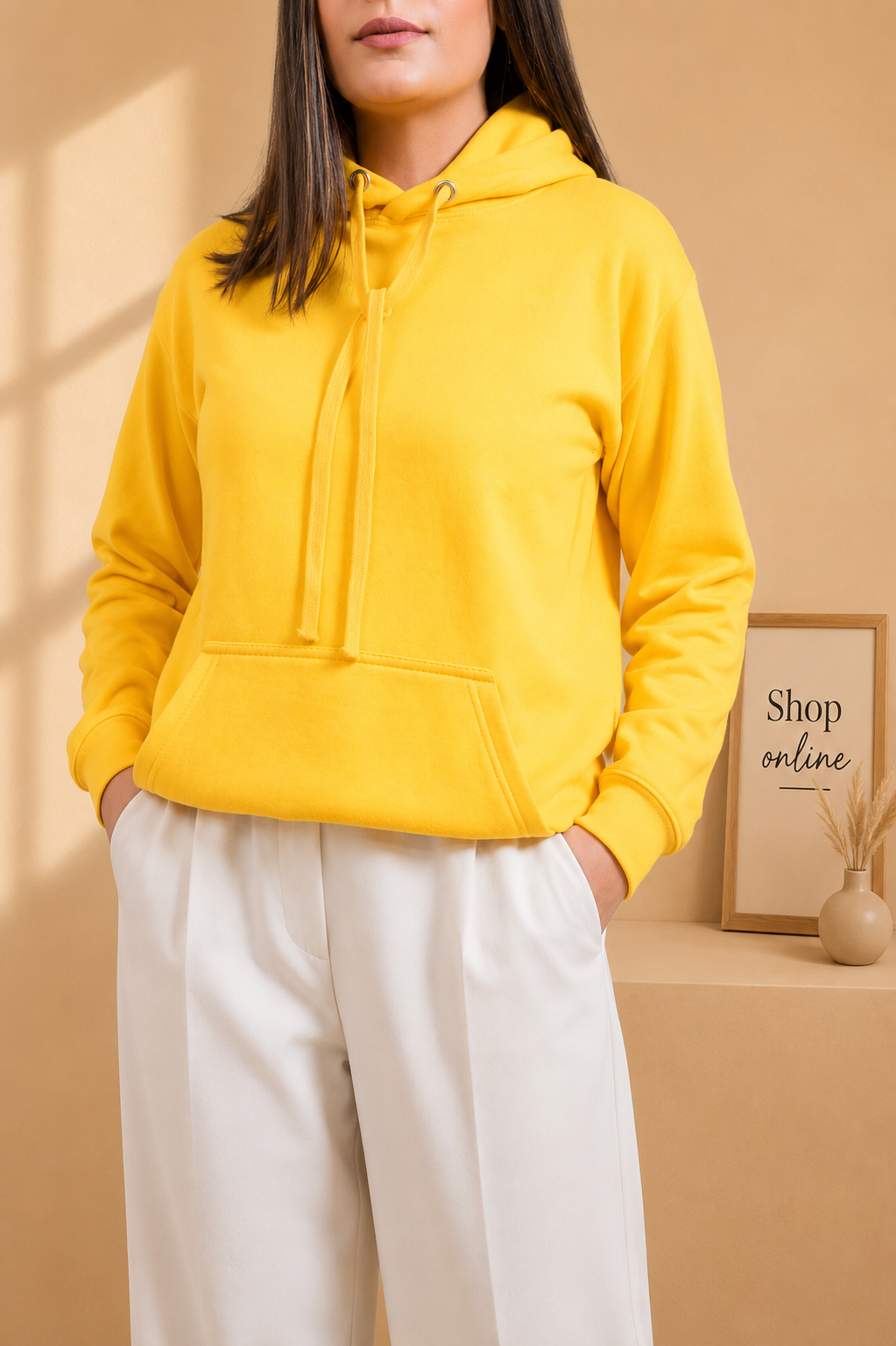 Basic Yellow Hoodie // Women