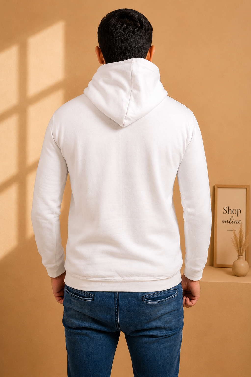 Basic White Hoodie // Men