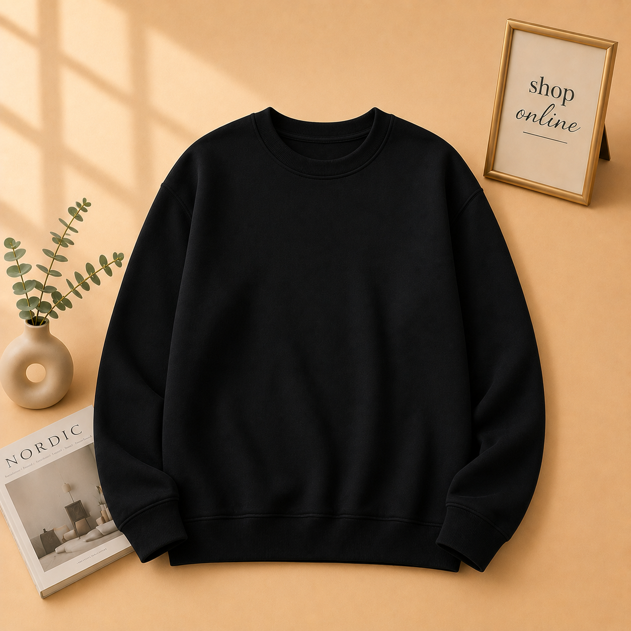 Basic Black Sweatshirt // Women