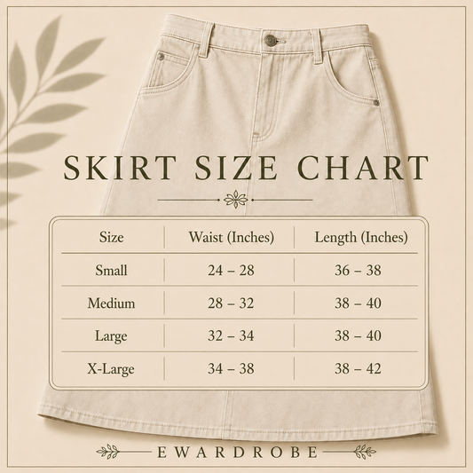 Sky Blue Denim Skirt