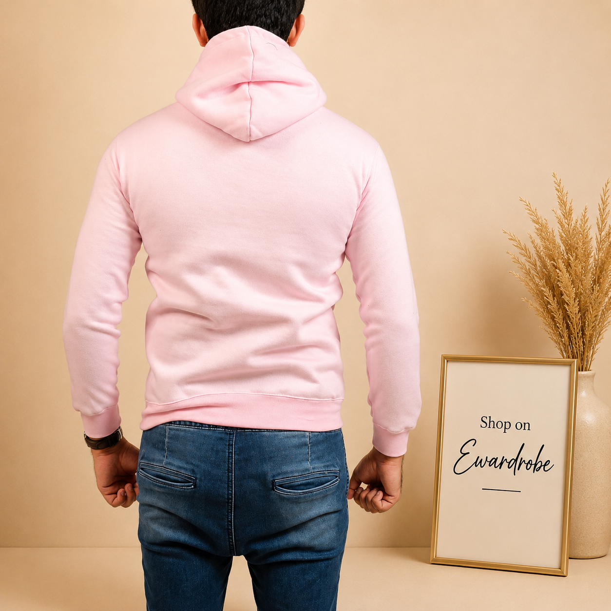 Basic Lt. Pink Hoodie // Men
