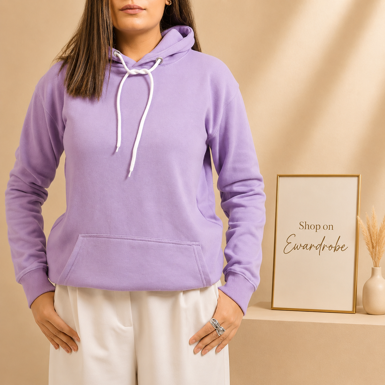 Basic Lavender Hoodie // Women