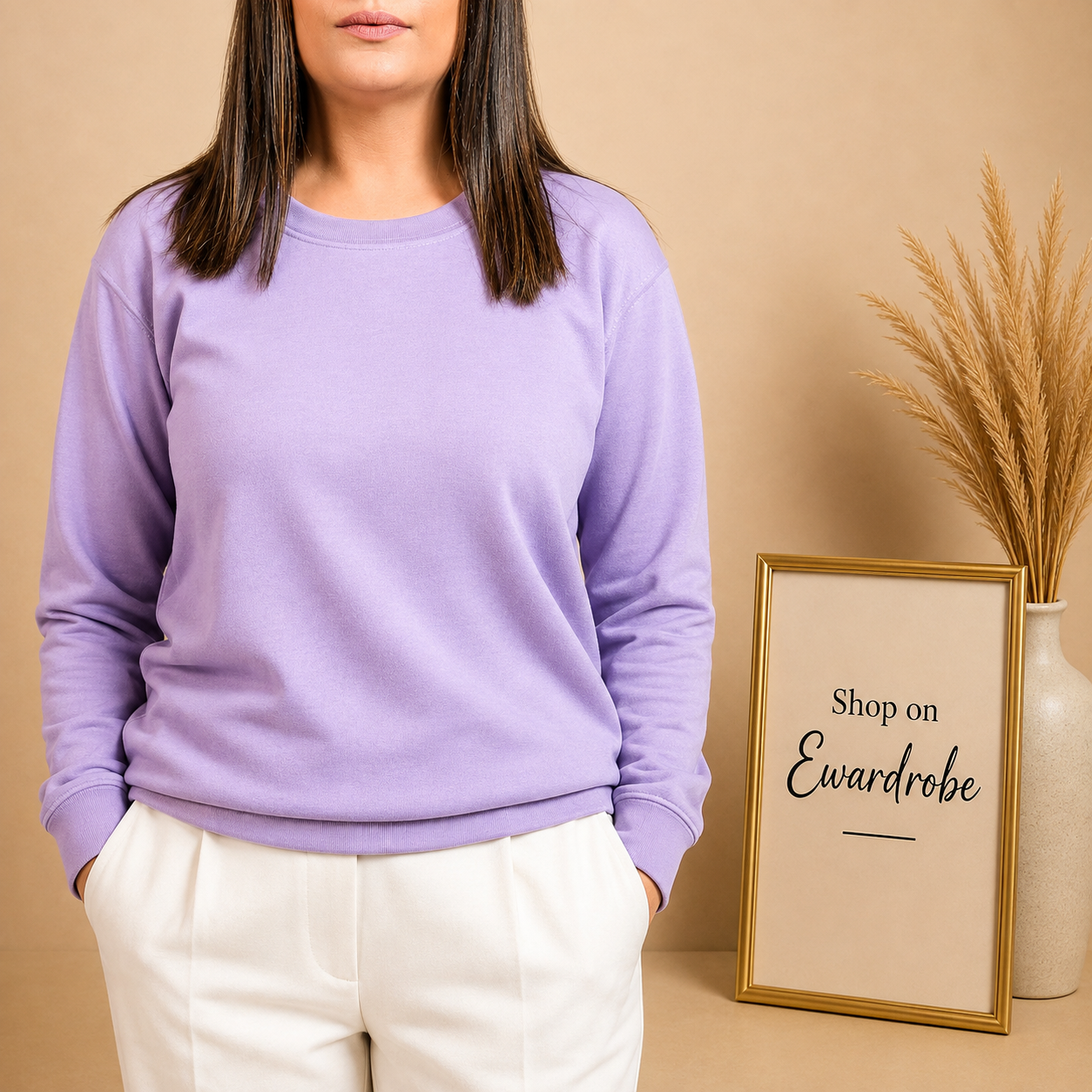 Basic Lavender Sweatshirt // Women