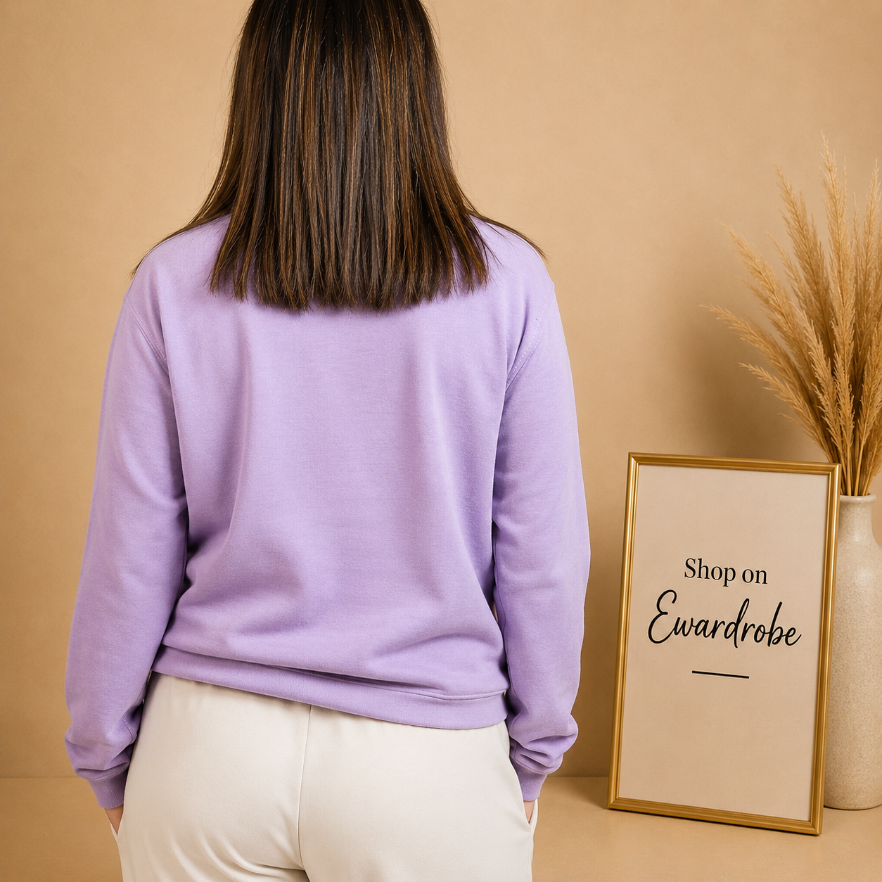 Basic Lavender Sweatshirt // Women