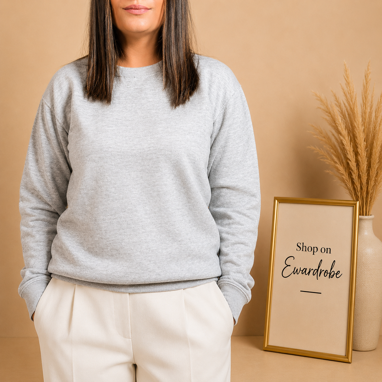 Basic Lt. Grey Sweatshirt // Women